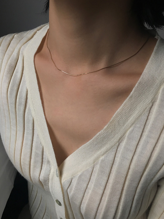 14k silky necklace