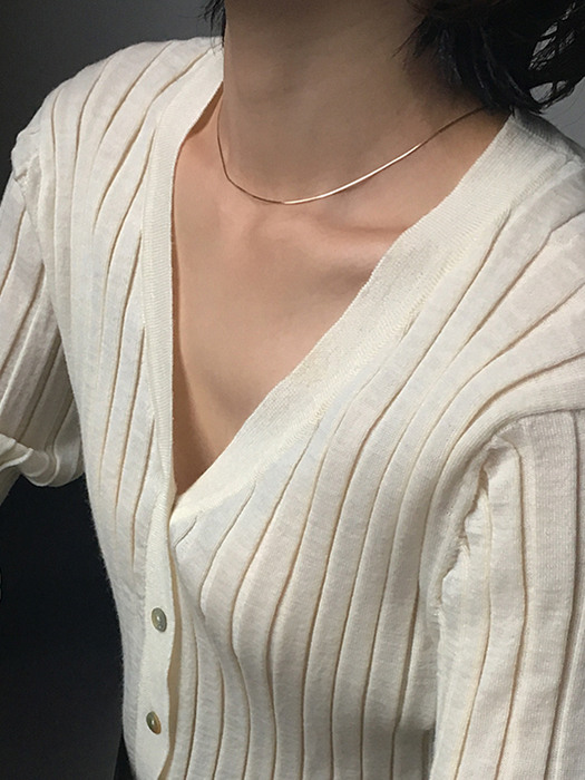 14k silky necklace