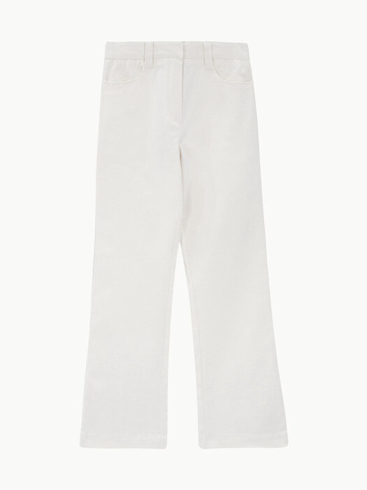 Cotton Flare Kick Pants (CREME)