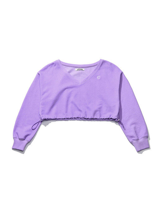 lotsyou_ross geller crop sweat-shirt light purple
