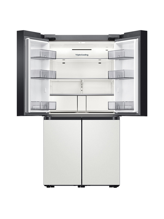 공식파트너 삼성전자 비스포크 양문형 냉장고 RF85B900201 코타화이트