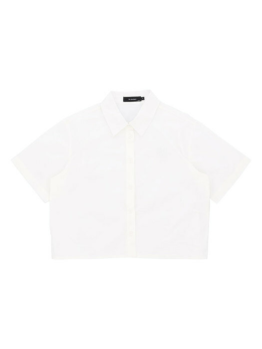 코튼 자수 크롭셔츠 COTTON EMBROIDERY CROP SHIRT