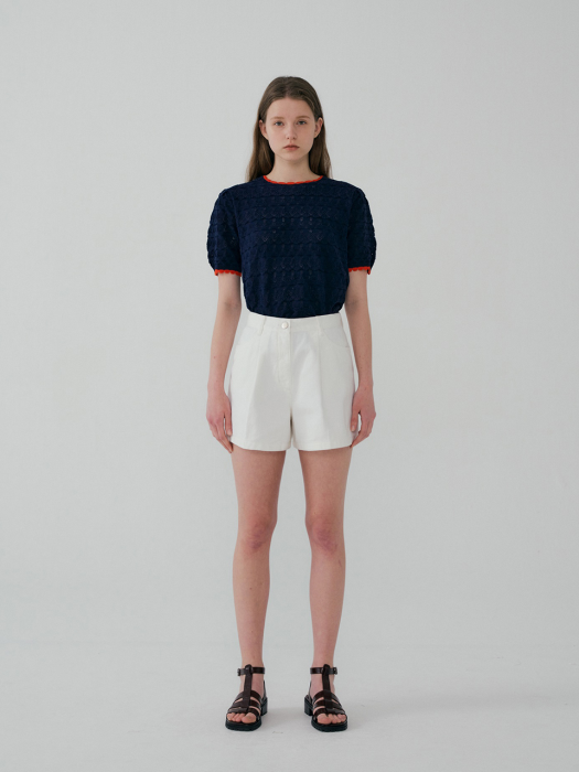 High-rise Color Denim Shorts White (JWPA2E923WT)