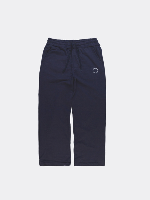 CIRCLE LOGO SWEAT PANTS_NAVY