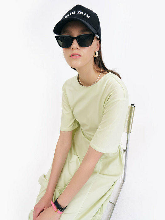 22 Summer_ Soft Green Pique Dress