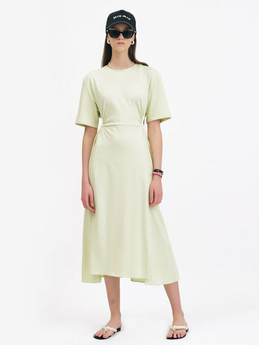 22 Summer_ Soft Green Pique Dress