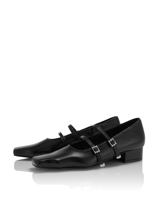 Didorphin two strap Flats black