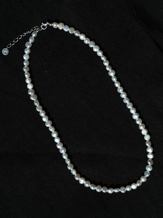Daisy Pearl Necklace (2color)