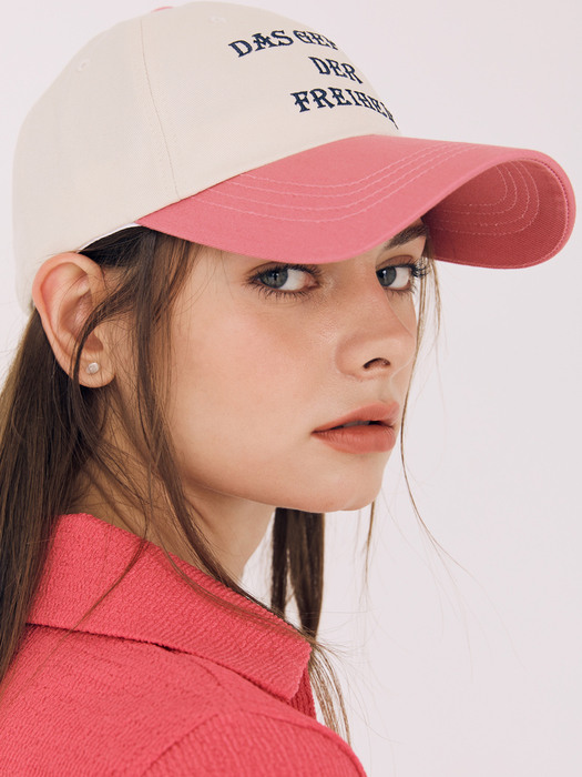 TWO-TONE BALL CAP(PINK)