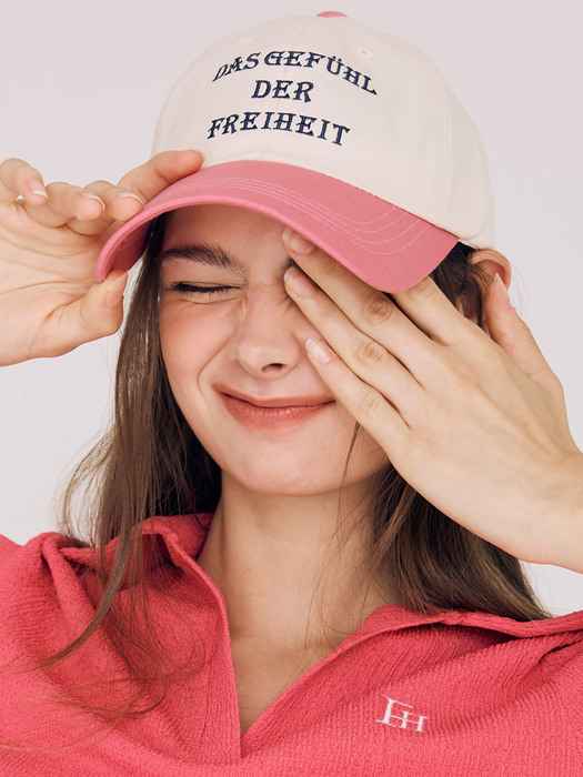 TWO-TONE BALL CAP(PINK)