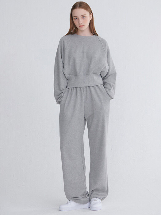 STRING WIDE PANTS GRAY