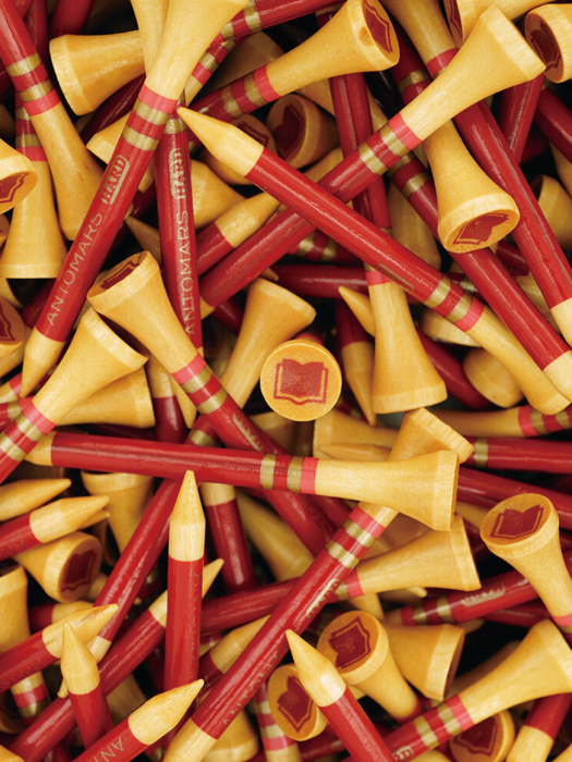 Pencil Golf Tees Red