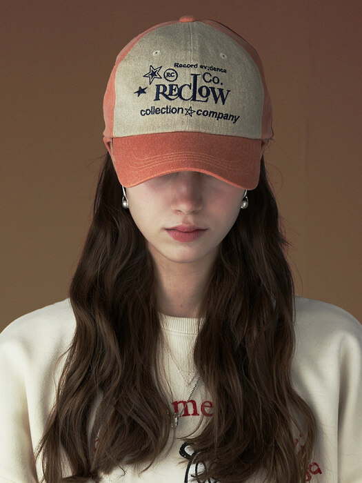 RECLOW 트윌투톤 RWL BALL CAP LIGHT ORANGE