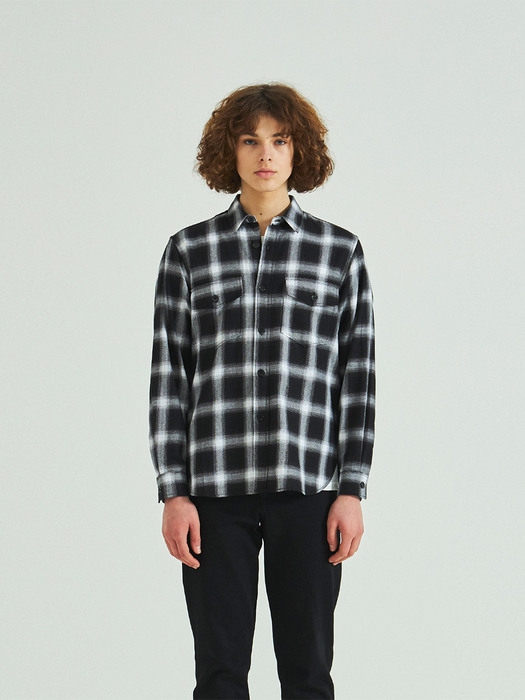 FLANNEL SHIRT BLACK