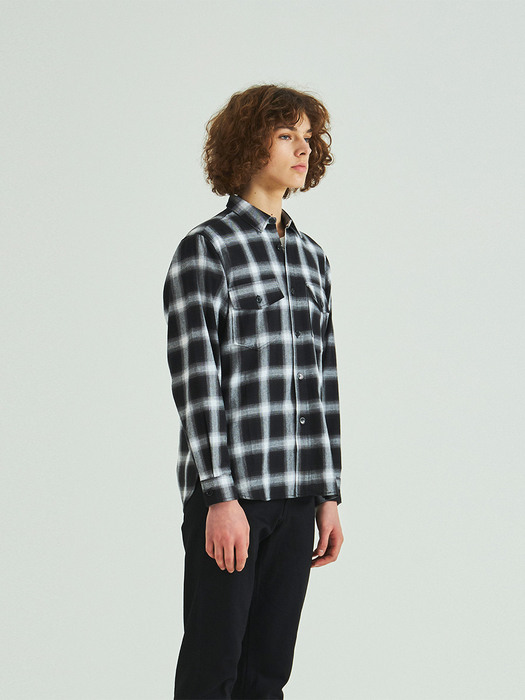 FLANNEL SHIRT BLACK