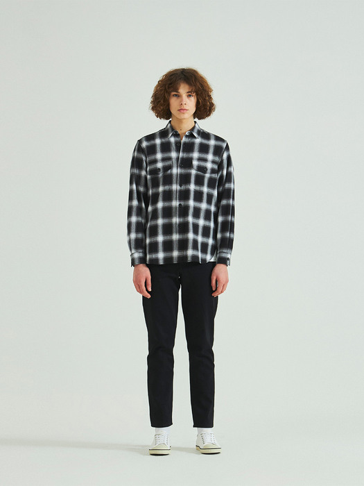 FLANNEL SHIRT BLACK