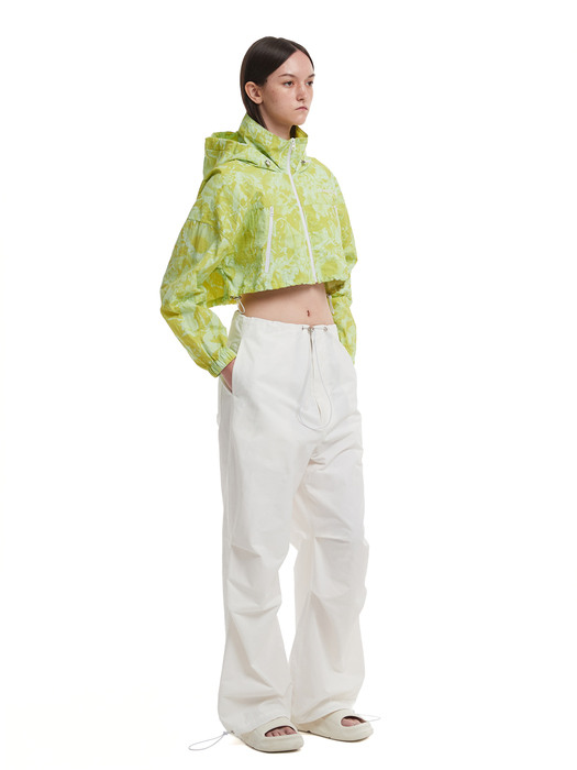 Tie-dye Cropped Jacket_GREEN