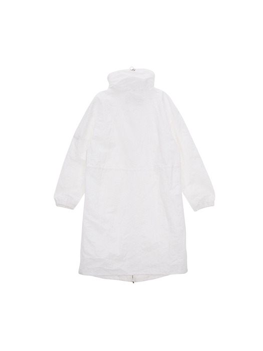 TWO TONE STRING LIGHT COAT IN WHITE