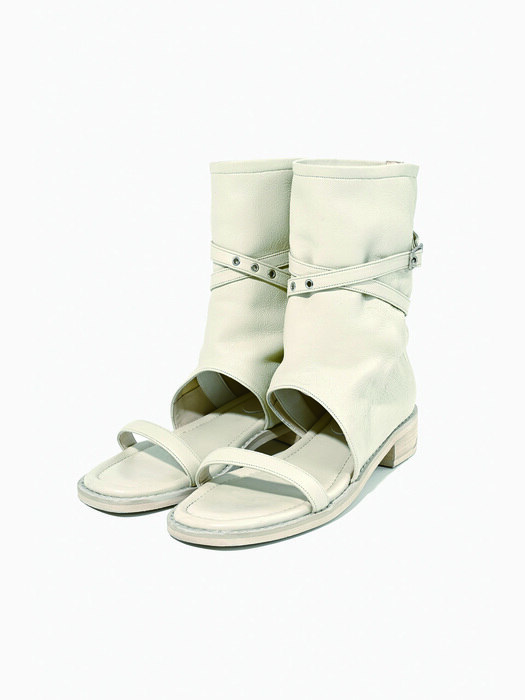 ANKLE SANDALS, IVORY