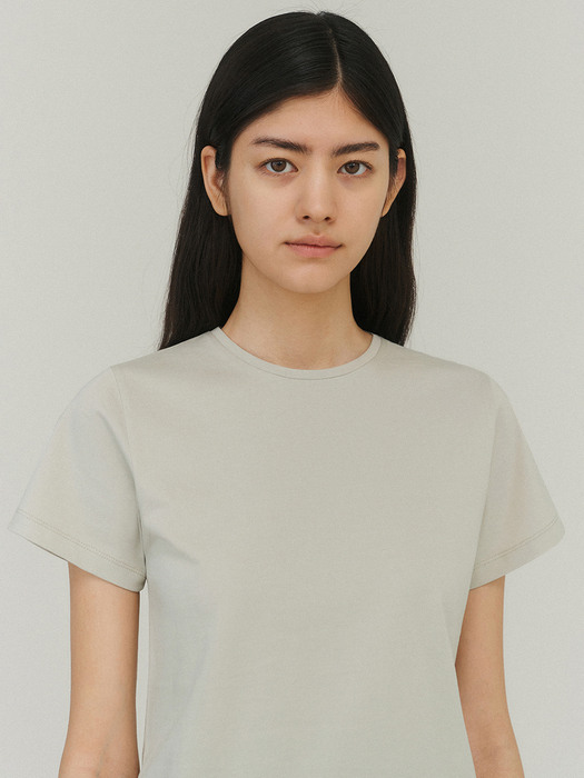 Silket cotton t-shirts (Light khaki)
