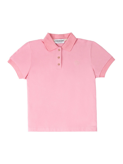 Stretch Cotton Polo Shirt (Pink)