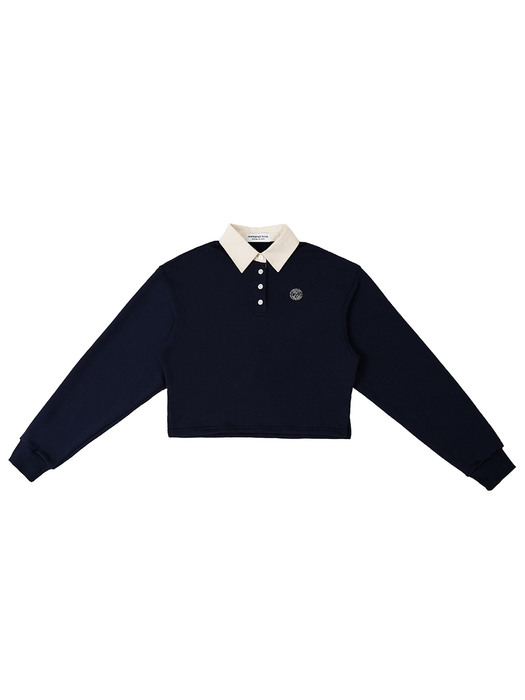 Preppy Recycle Rugby Sweat (Navy)