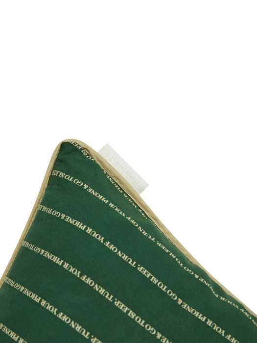 Pin-stripe Pillowcase (Green)