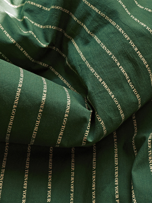 Pin-stripe Pillowcase (Green)