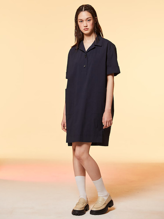 Signature Cocoon Fit Dress  Navy (KE3371M03R)