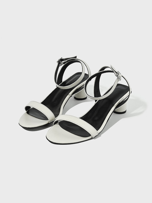 Single Strap Sandals_White