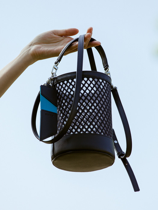 Mini Bucket Bag(매쉬 버킷백)_Navy Blue