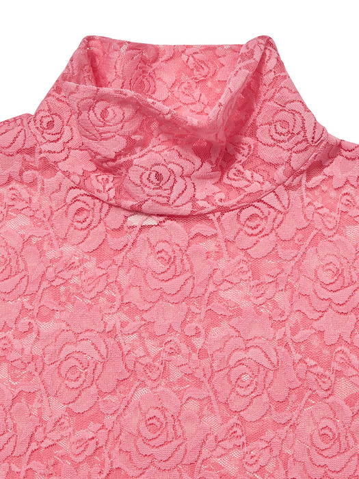 Rose Lace Top Pink