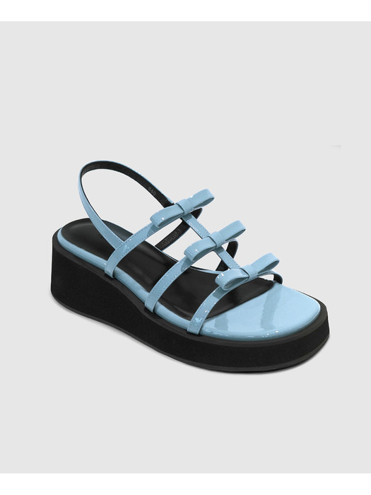 [단독]3Ribbon (W round) strap Platform Sandal _3color