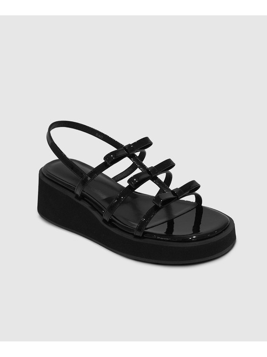 [단독]3Ribbon (W round) strap Platform Sandal _3color