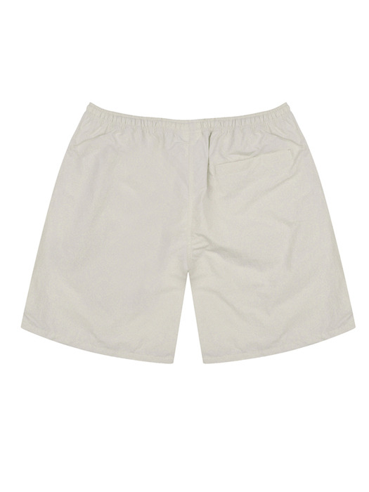 CCCC EMBROIDERED NYLON SHORTS(BEIGE)