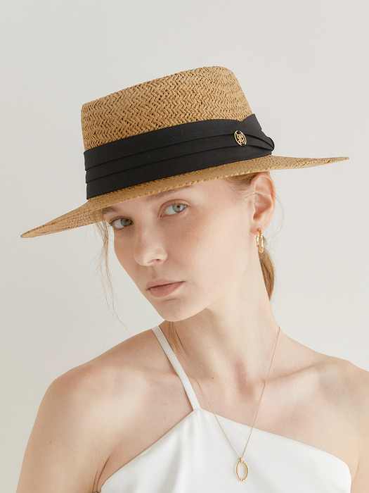 classic fedora panama hat (C026_black)