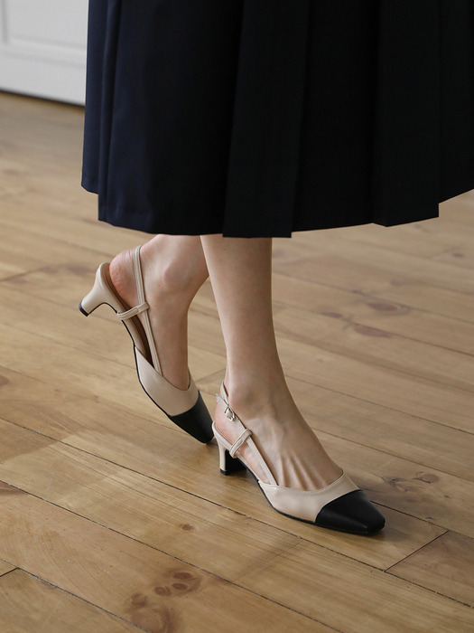 이로베 투톤 슬링백힐 (5cm)
