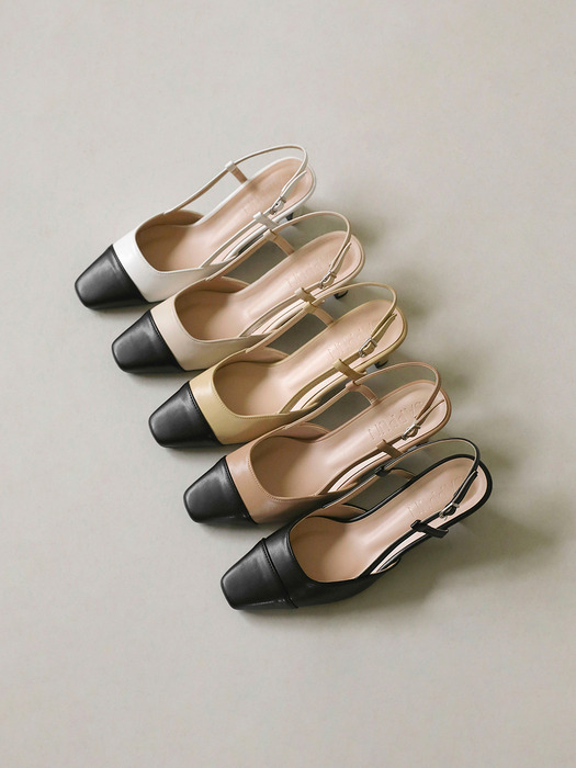 이로베 투톤 슬링백힐 (5cm)