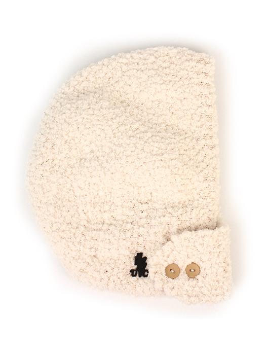 Fleece Knit Ivory Balaclava 바라클라바