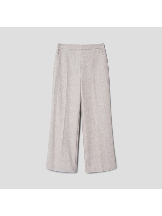 Wool Blended Straightfit Pants  Natural Beige (WE3X21C820)