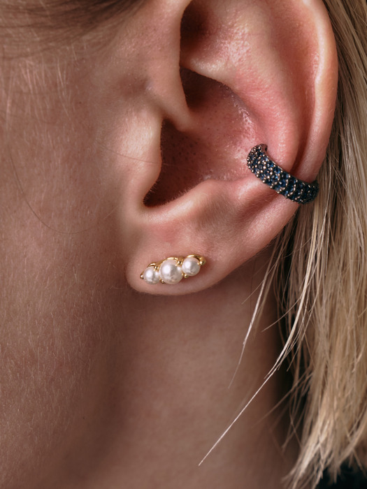 pearl bean earrings