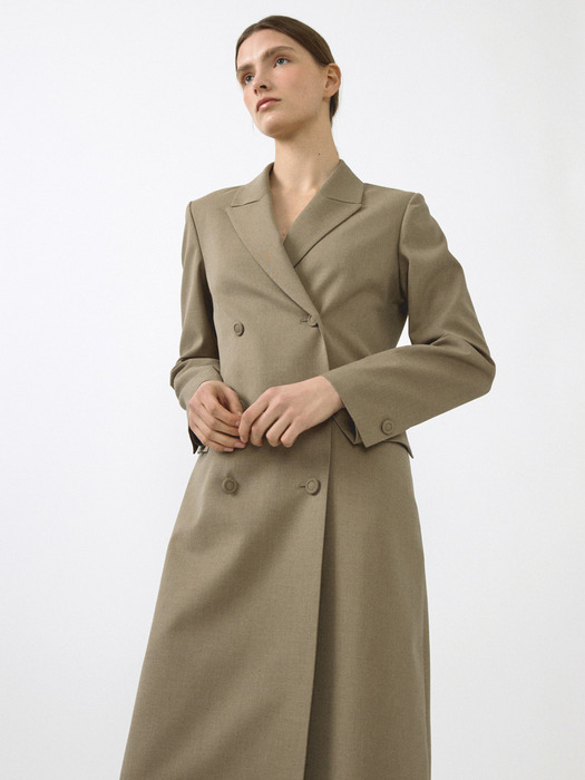 SUMMER-WOOL TAILORED COAT_2COLOR