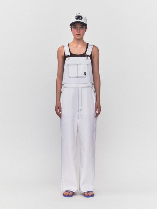 RR COTTON OVERALLS - WHITE