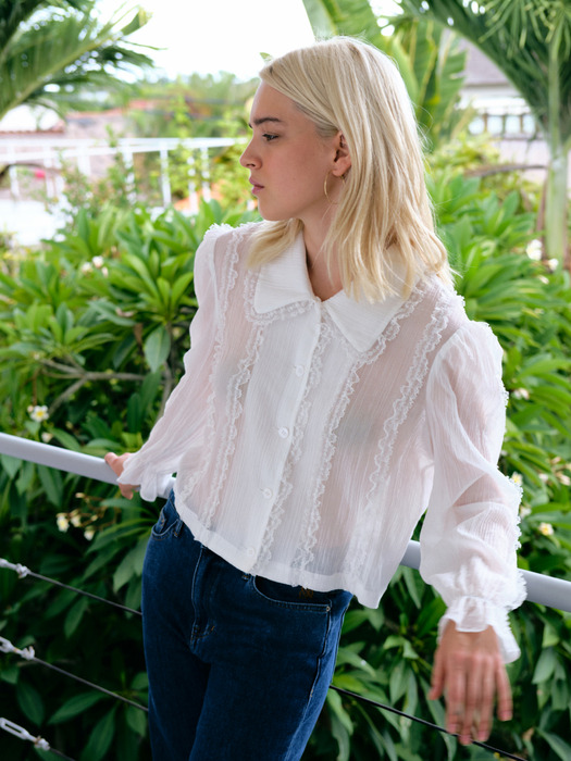 FRENCH VOILE LACE BLOUSE