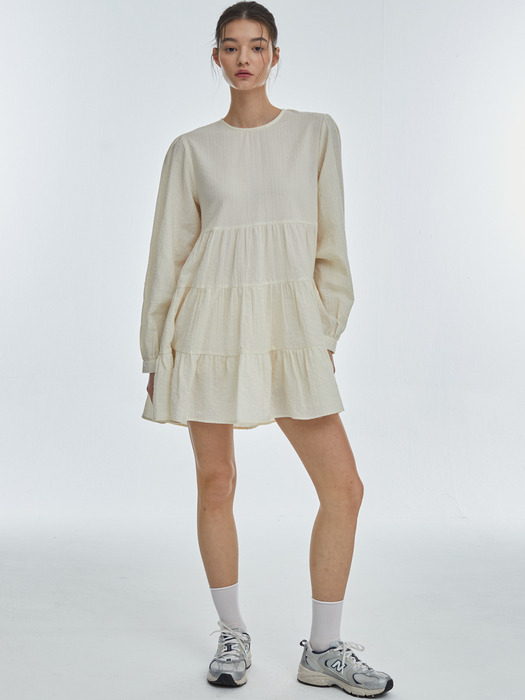 CanCan Long-Sleeve One-Piece [Ivory]