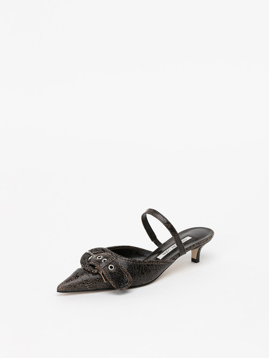 FORNAX BELTED MULES in ANTIQUE BROWN