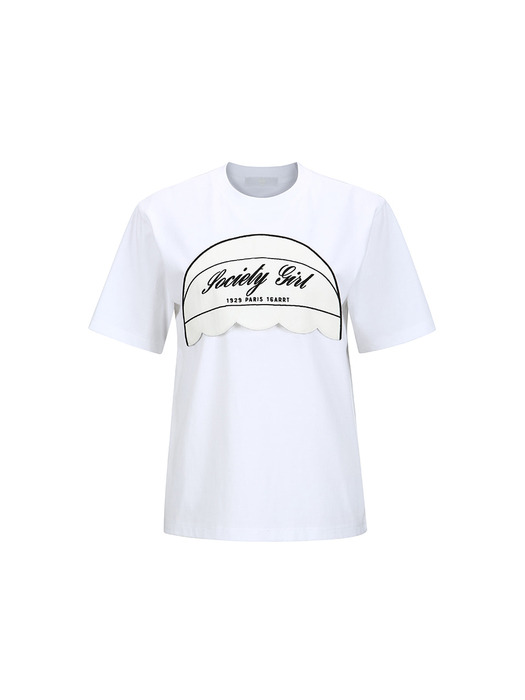 ARCHED DETAIL T-SHIRT_WHITE