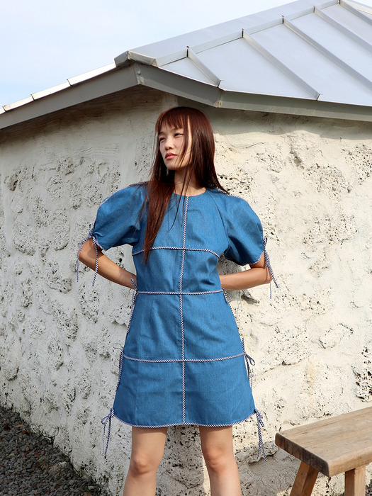 JOY Mini Dress-Blue