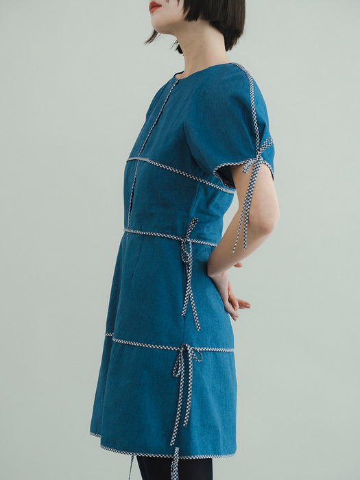 JOY Mini Dress-Blue
