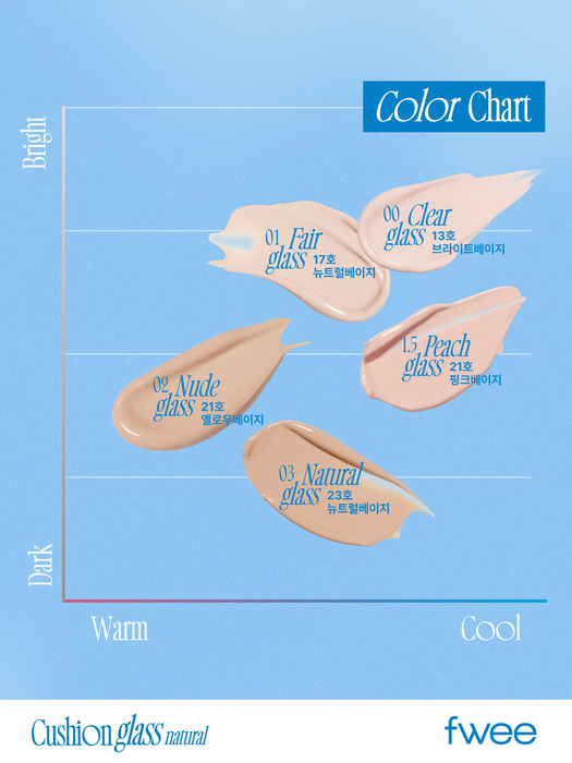 쿠션 글래스 내추럴 13g (5 Colors)